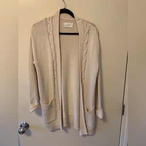 Lucky Long Cream Cardigan